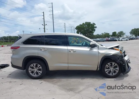2015 Toyota Highlander Xle V6 из США, поврежденный, VIN 5TDKKRFH8FS086653